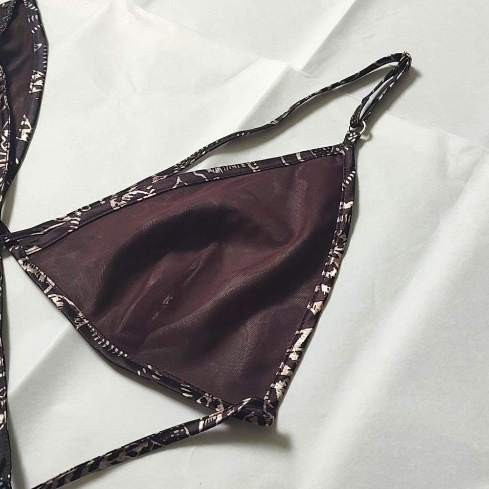 New With Tag La Senza Size Large‎ Satin Triangle Bralette - Picture 8 of 12
